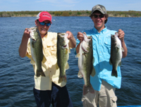 Bass Caught on Guide Trips with Kurt Dove 